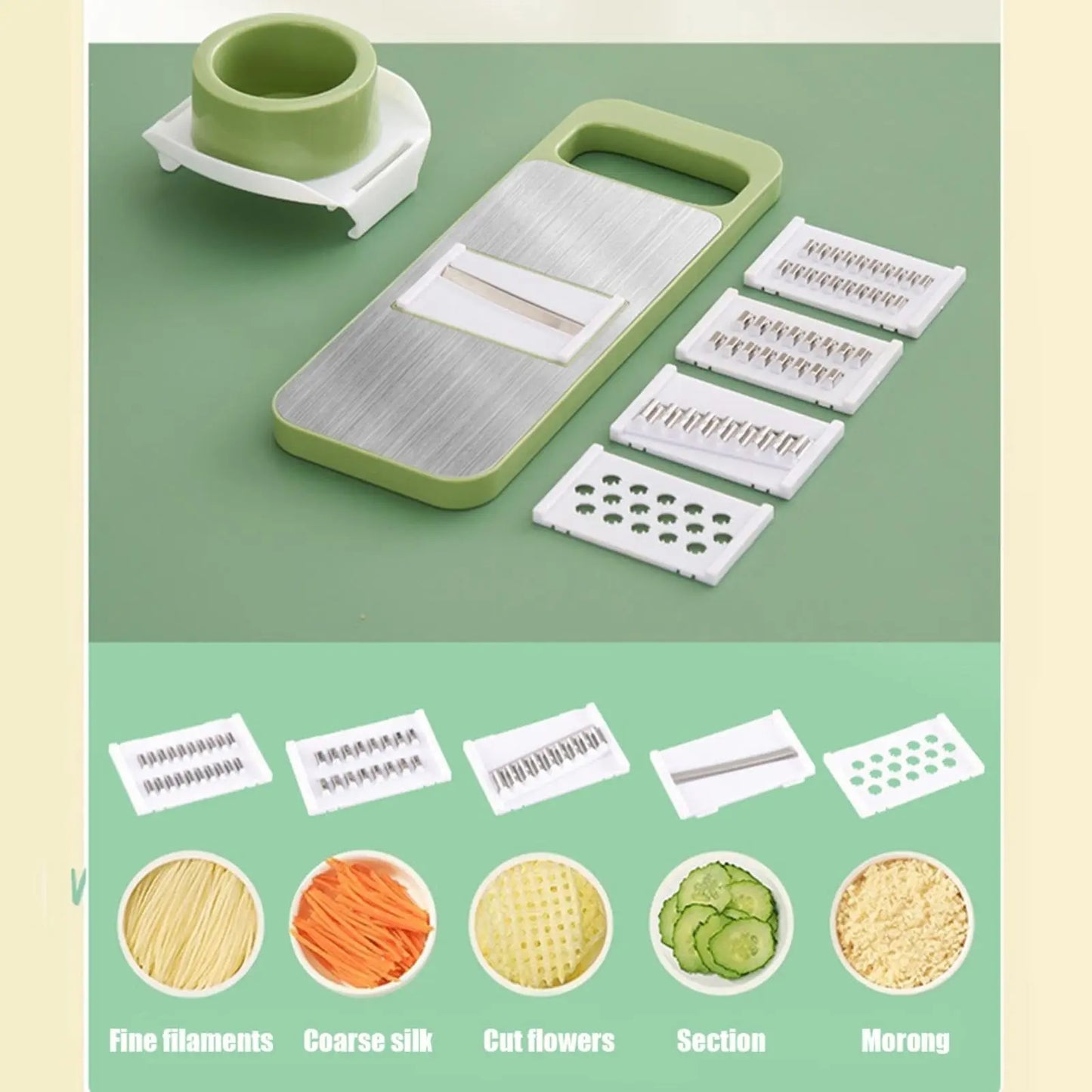 New 7/9 in 1 Vegetable Cutter Multi-Functional Potatoes Manually Cut Shred Slicer Grater Kitchenware Acceesories Tools