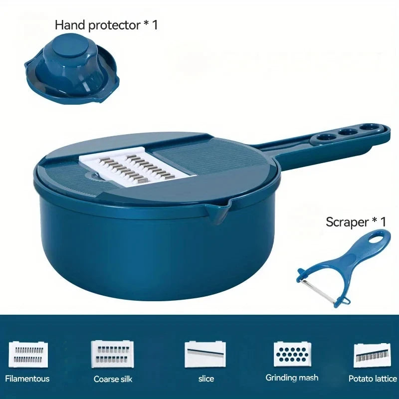 New 7/9 in 1 Vegetable Cutter Multi-Functional Potatoes Manually Cut Shred Slicer Grater Kitchenware Acceesories Tools