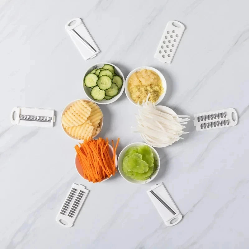 New 7/9 in 1 Vegetable Cutter Multi-Functional Potatoes Manually Cut Shred Slicer Grater Kitchenware Acceesories Tools